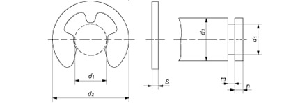 DIN 6799 (ГОСТ 11648-75) Шайбы упорные быстросьемные