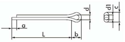 DIN 94 (ГОСТ 397-79) Шплинт разводной