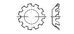 Чертеж DIN 6797V Чертеж DIN 6797V