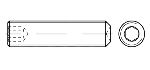 Чертеж DIN 916 Чертеж DIN 916